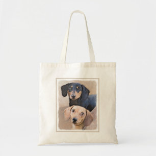 Dachshund (vloeiend) schilderen - Oorspronkelijke Tote Bag