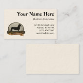 Dachshund [Vloeiend] Visitekaartje (Voorkant / Achterkant)