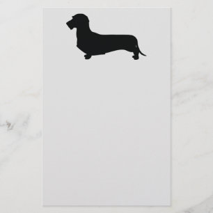 Dachshund voor draad briefpapier