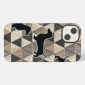 Dachshund Walking iPhone Hoesje (Achterkant horizontaal)