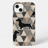 Dachshund Walking iPhone Hoesje (Achterkant)