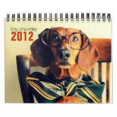 dachshund wall kalender 2012 - minuscule chumley (Hoes)
