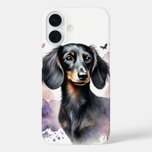 Dachshund Waterverf Art Case-Mate iPhone Case (Achterkant)
