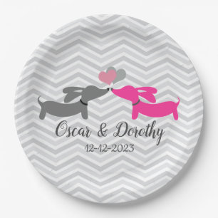 Dachshund Wedding Personalized Doxie Papieren Bordje
