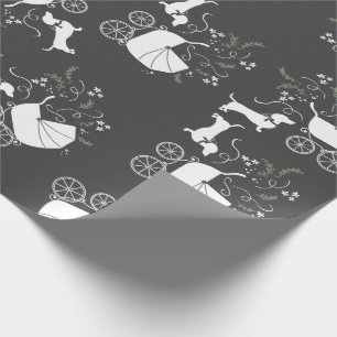 Dachshund Weiner Dog Baby shower Geslacht Neutraal Cadeaupapier