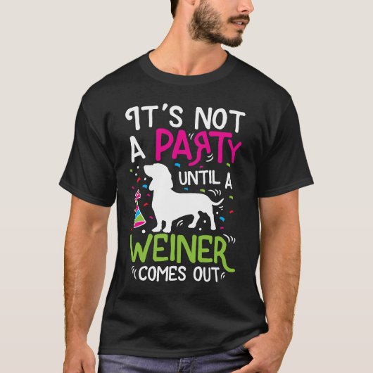 Dachshund Weiner Dog Funny T-shirt (Voorkant)