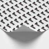 Dachshund "Weiner Dog" Love Cadeaupapier (Hoek)