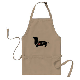 Dachshund "Weiner Dog" Love Standaard Schort
