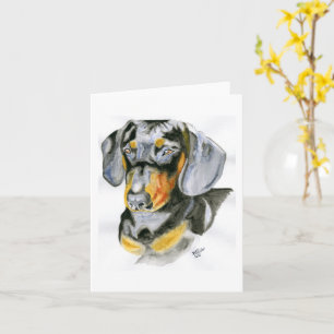 Dachshund-Wenskaart Kaart