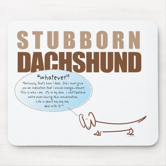 Dachshund.. WHATEVER. Muismat (Voorkant)