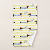 Dachshund Wiener Dog Bonjour (Serviette à main)