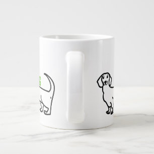 Dachshund Wiener Dog Liefde Eenvoudige Grappige Qu Jumbo Beker
