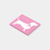Dachshund Wiener Dog Puppy Post-it Notes (Incliné)