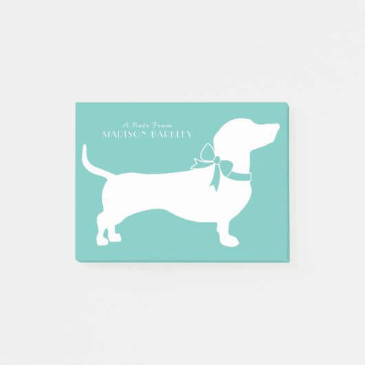 Dachshund Wiener Dog Puppy Post-it Notes (Devant)