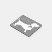 Dachshund Wiener Dog Puppy Post-it Notes (Incliné)