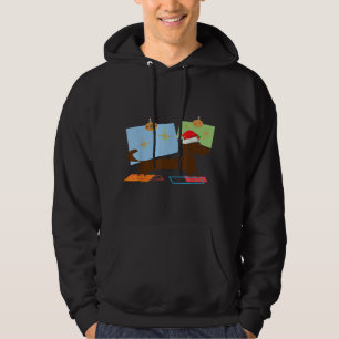 Dachshund Wiener Dog Retro Mid Century Modern Hoodie