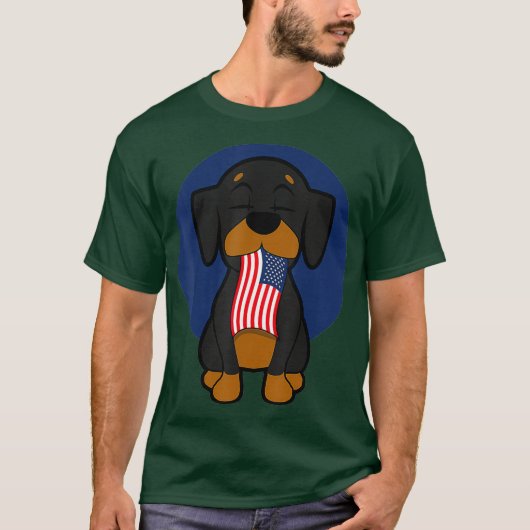 Dachshund Wiener Hond Hot Dog Whelp Grappig cadeau T-shirt (Voorkant)