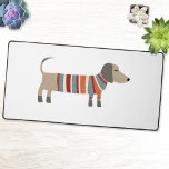 Dachshund Wiener Saucisse Chien<br><div class="desc">Un drôle de petit Dachshund saucage ou chien plus blanc en laine tricot. Parfait pour les amoureux des animaux.</div>