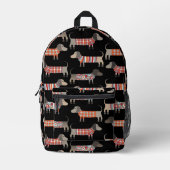 Dachshund Wiener Worst Hond Bedrukte Rugzak (Voorkant)