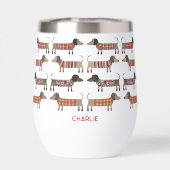 Dachshund Wiener Worst Hond gepersonaliseerd (Achterkant)