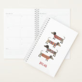 Dachshund Wiener Worst Hond gepersonaliseerd Planner (Display)