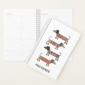 Dachshund Wiener Worst Hond gepersonaliseerd Planner (Display)