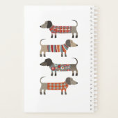 Dachshund Wiener Worst Hond gepersonaliseerd Planner (Achterkant)