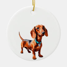 Dachshund Wienerdog kerstboomornament cadeau idee