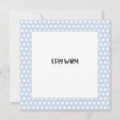 Dachshund Winter Wenskaart (Achterkant)