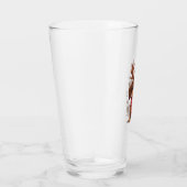 Dachshund Wintervreugde Glas (Rechts)