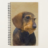 Dachshund (Wirehaire) schilderende oorspronkelijke Planner (Voorkant)