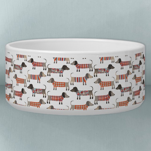 Dachshund worstelhond voerbakje (Creator heeft geüpload)