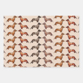 Dachshund, worstenhond inpakpapier vel (Voorkant 3)
