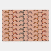 Dachshund, worstenhond inpakpapier vel (Voorkant)