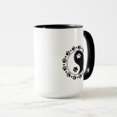 Dachshund Yin Yang Coffee Mug (Devant droit)