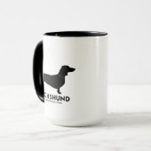 Dachshund Yin Yang Coffee Mug (Devant gauche)