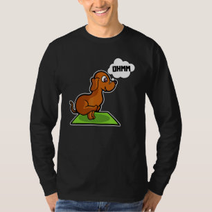 Dachshund Yoga Oefeningen Sport Gymnastiek Ohmmm H T-shirt