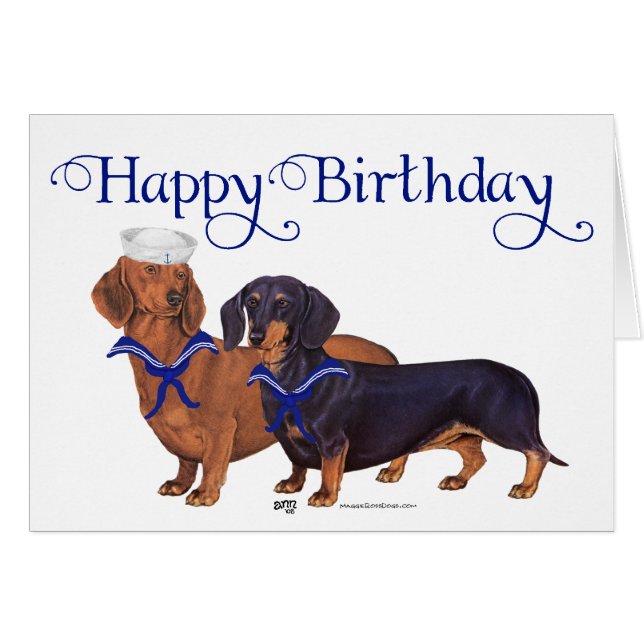 Dachshund Zeelieden (Voorkant Horizontaal)
