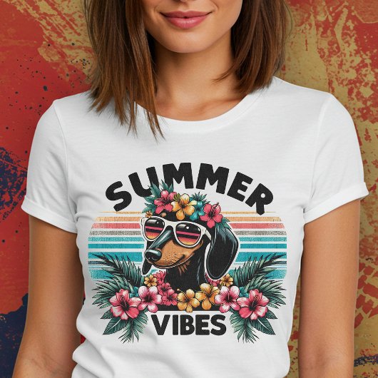 Dachshund Zomervibes T-shirt