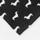 Dachshunddeken - hondendedeken fleece deken (Hoek)