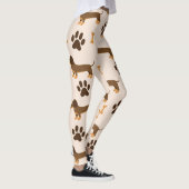 Dachshundpatroon: printontwerp leggings (Rechts)