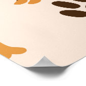 Dachshundpatroon:  printontwerp poster (Hoek)