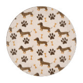 Dachshundpatroon: printontwerp snijplank (Voorkant)