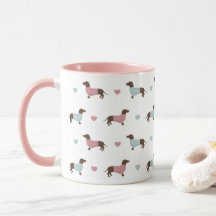 Dachshunds and Hearts Mok