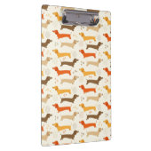 Dachshunds and Polka Dots Clipboard Klembord (Rechts)