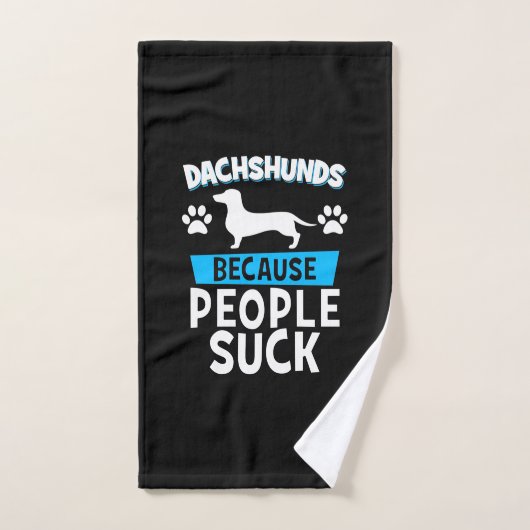 Dachshunds Avec Mes Amis (Serviette à main)