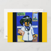 Dachshunds Briefkaart (Voorkant / Achterkant)