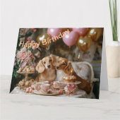 Dachshunds Delight Kaart (Voorkant)