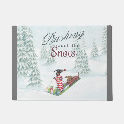 Dachshunds Doormat Deurmat (Voorkant)