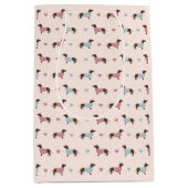 Dachshunds en harten medium cadeauzakje (Voorkant)